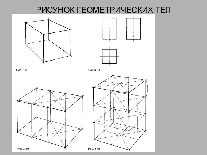 РИСУНОК ГЕОМЕТРИЧЕСКИХ ТЕЛ