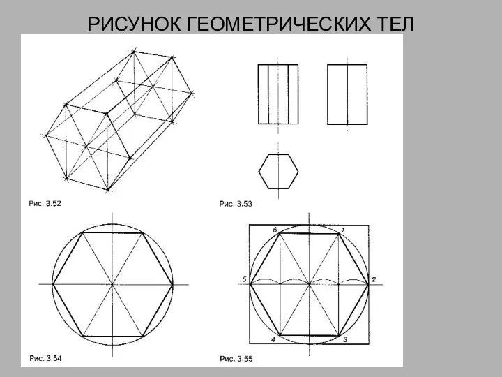 РИСУНОК ГЕОМЕТРИЧЕСКИХ ТЕЛ