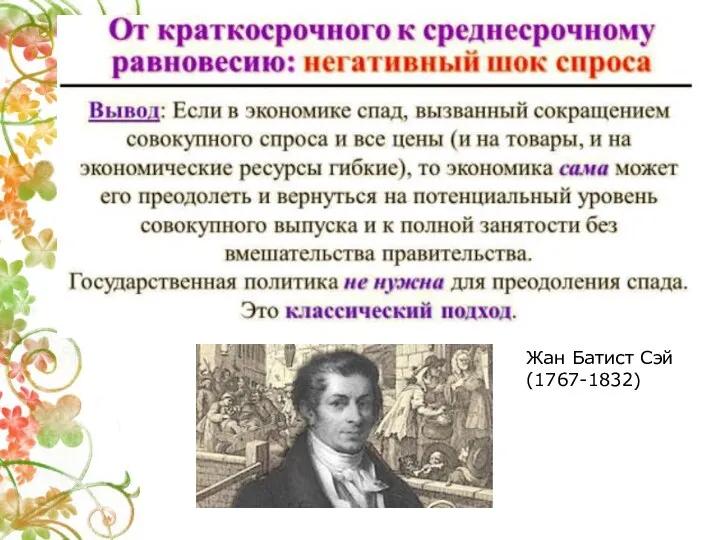 Жан Батист Сэй (1767-1832)