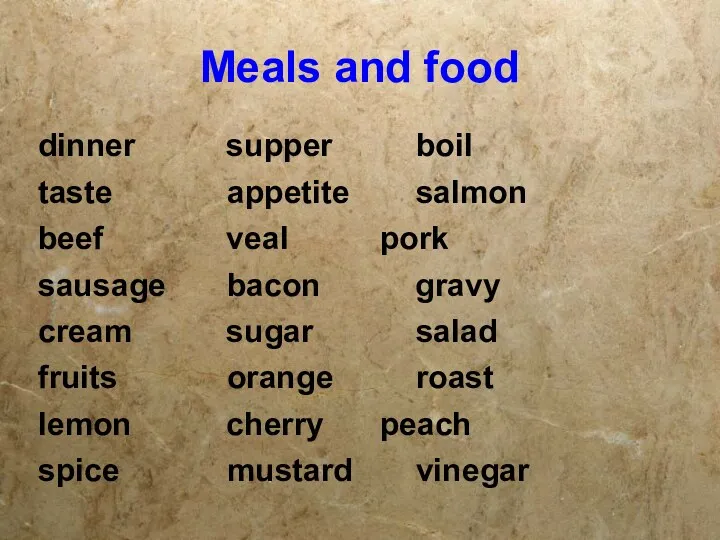 Meals and food dinner supper boil taste appetite salmon beef