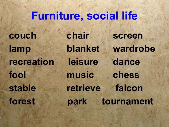 Furniture, social life couch chair screen lamp blanket wardrobe recreation