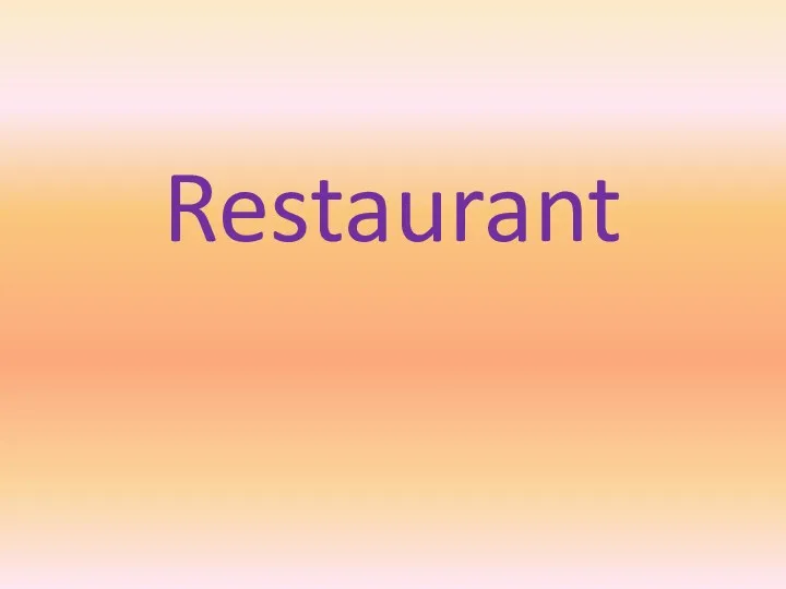 Restaurant