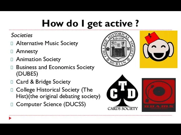 How do I get active ? Societies Alternative Music Society