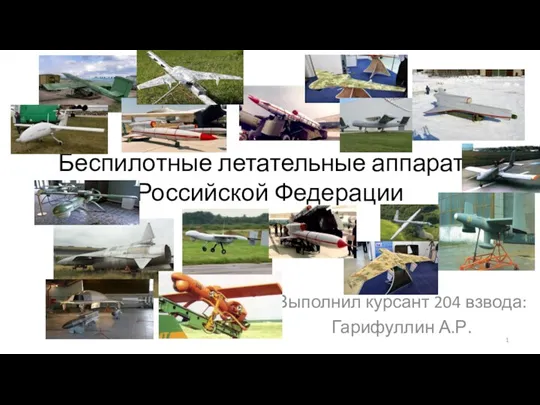 Беспилотные летательные аппараты Российской Федерации