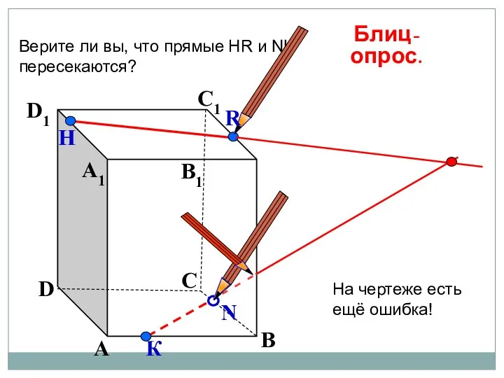 А В С D А1 D1 С1 B1 Верите ли вы, что прямые