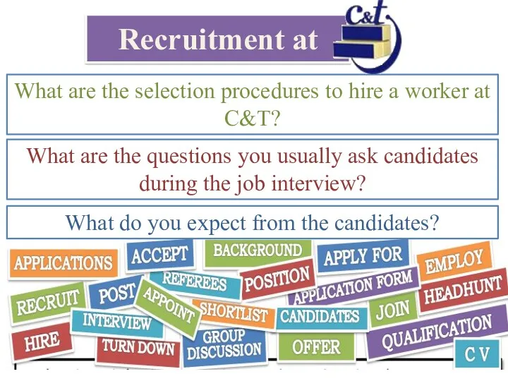 Recruitment at What are the selection procedures to hire a
