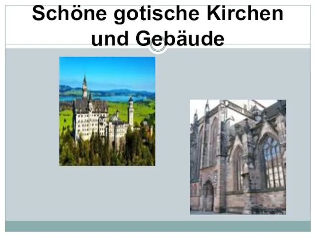 Schöne gotische Kirchen und Gebäude