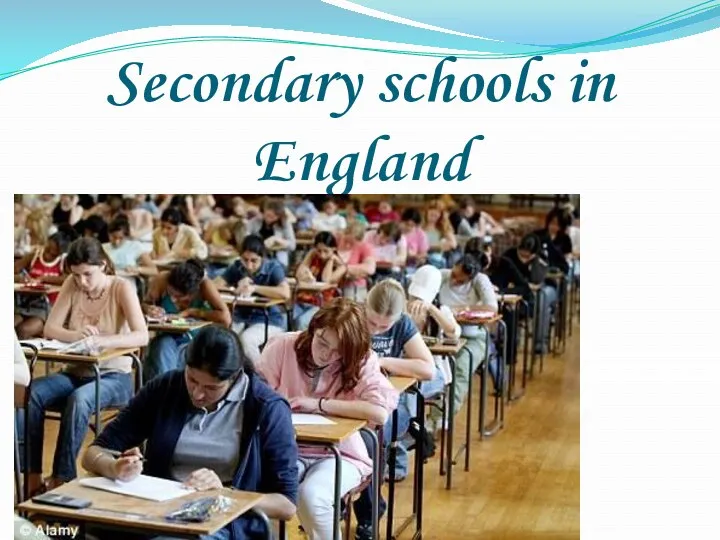 Secondary schools in England