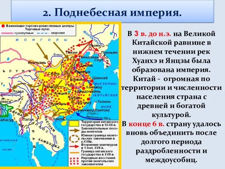 2. Поднебесная империя. В 3 в. до н.э. на Великой