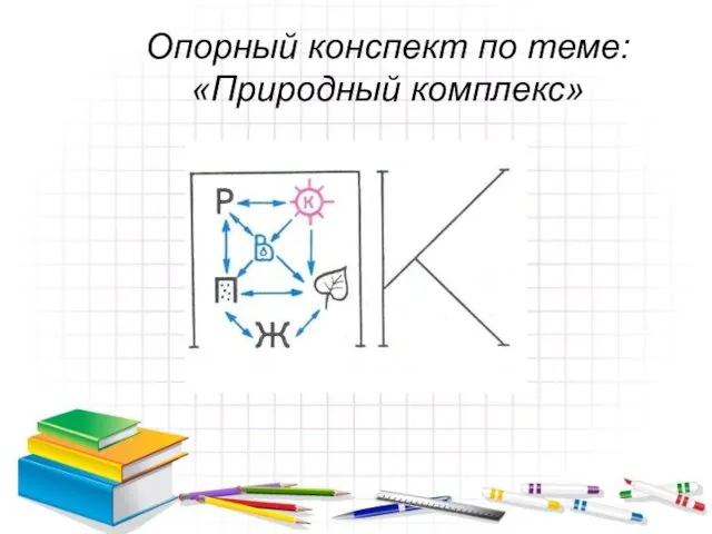 Опорный конспект по теме: «Природный комплекс»