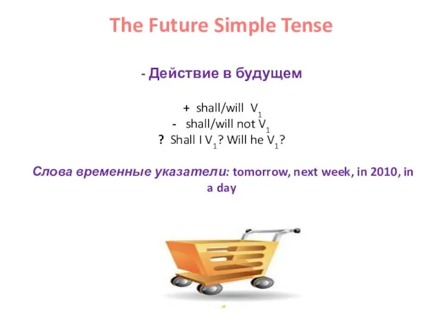 The Future Simple Tense - Действие в будущем + shall/will