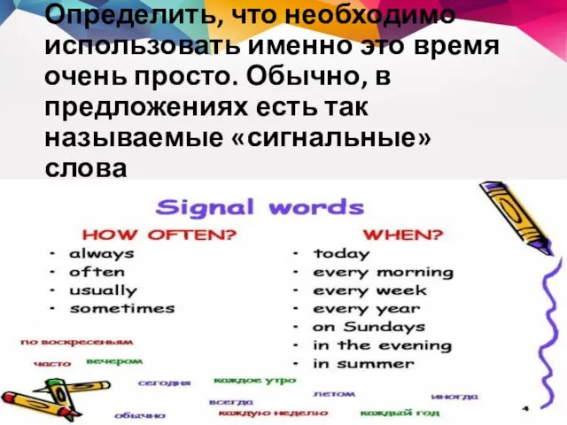 Определить, что необходимо использовать именно это время очень просто. Обычно,