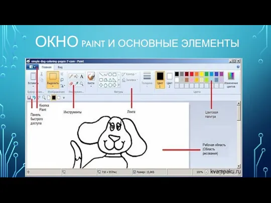 ОКНО PAINT И ОСНОВНЫЕ ЭЛЕМЕНТЫ