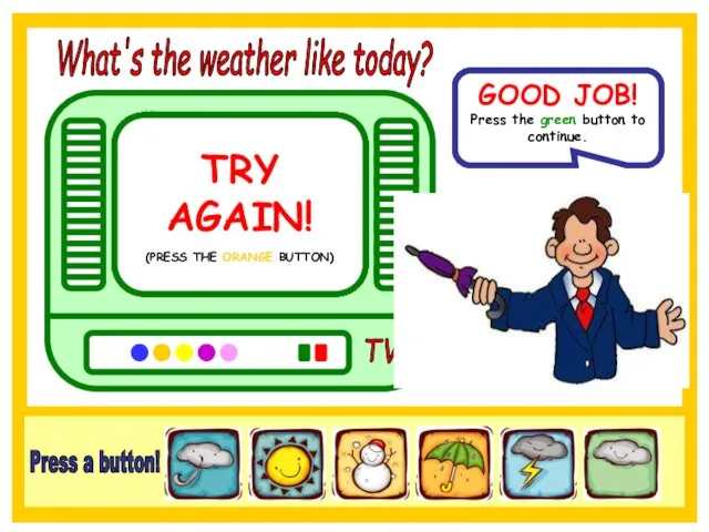 TV What's the weather like today? In the USA the