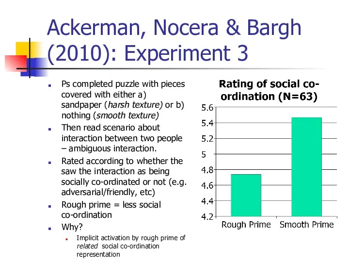 Ackerman, Nocera & Bargh (2010): Experiment 3 Ps completed puzzle