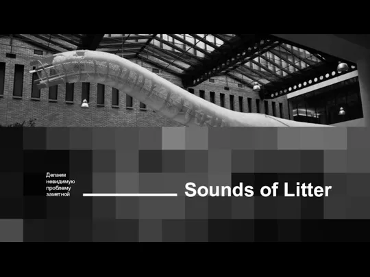 Sounds of Litter Делаем невидимую проблему заметной