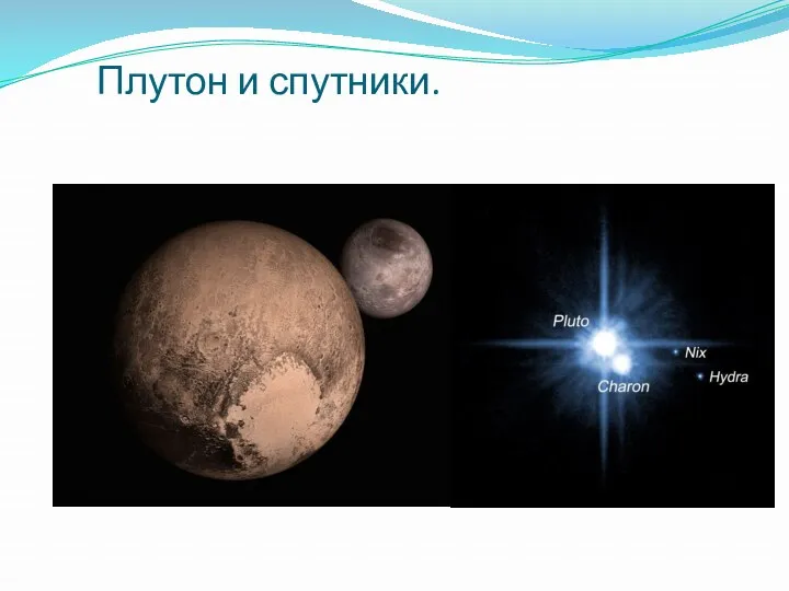 Плутон и спутники.