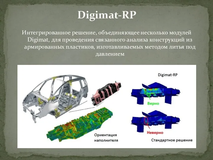 Интегрированное решение, объединяющее несколько модулей Digimat, для проведения связанного анализа