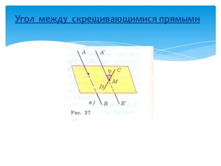 Угол между скрещивающимися прямыми