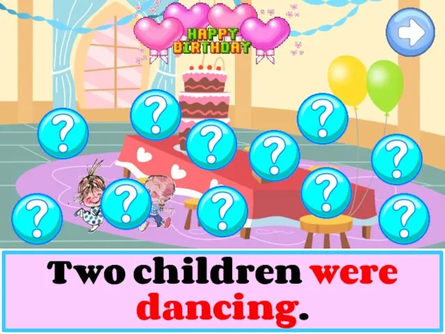 Two children were dancing.