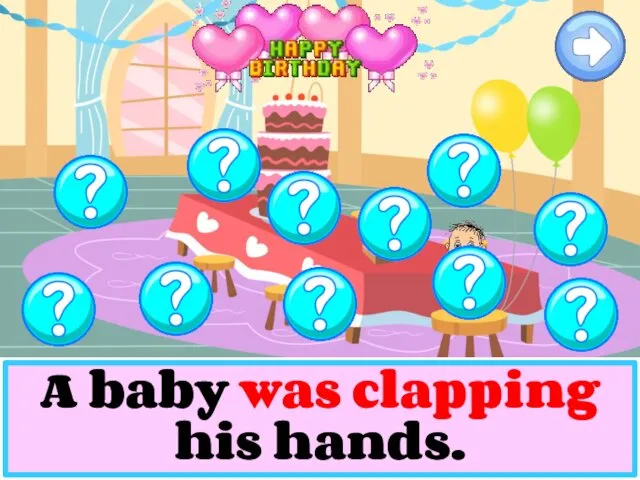 A baby was clapping his hands.