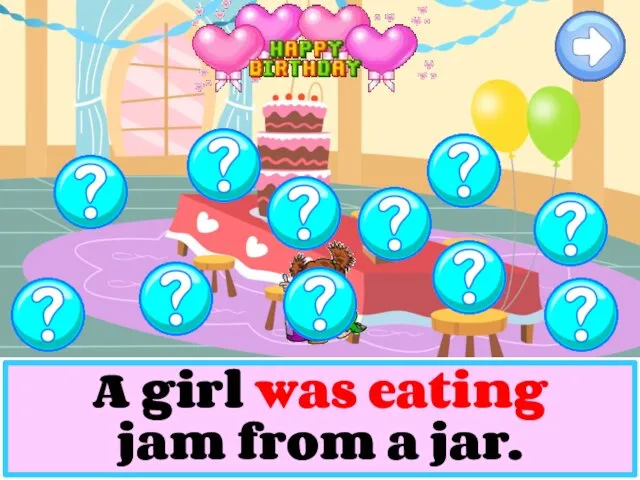A girl was eating jam from a jar.