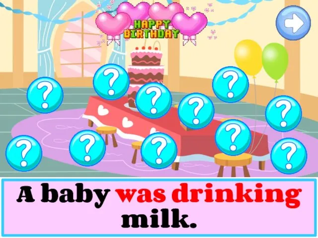 A baby was drinking milk.