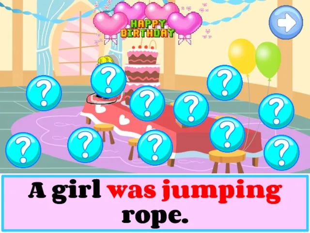 A girl was jumping rope.