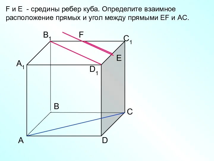 А D С В B1 С1 D1 А1 F E