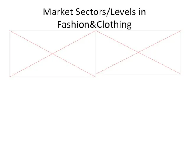 Market Sectors/Levels in Fashion&Clothing