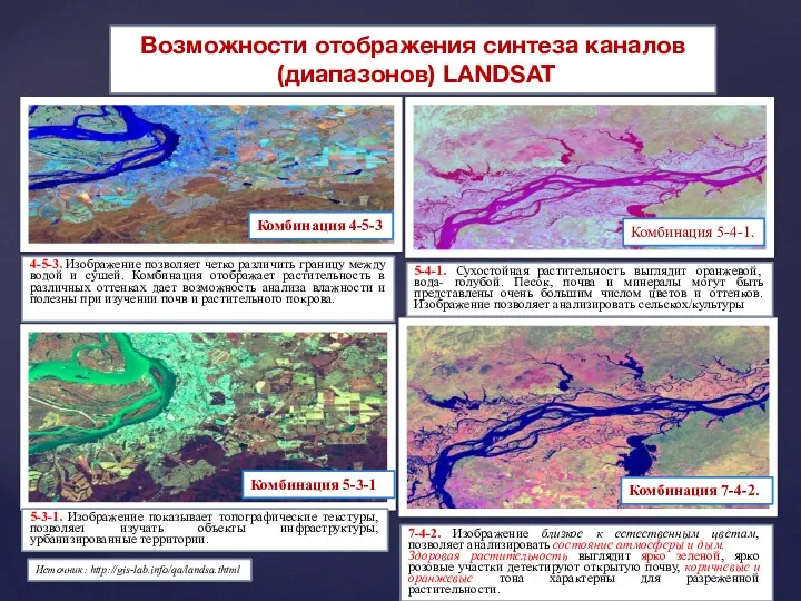 7-4-2. Изображение близкое к естественным цветам, позволяет анализировать состояние атмосферы