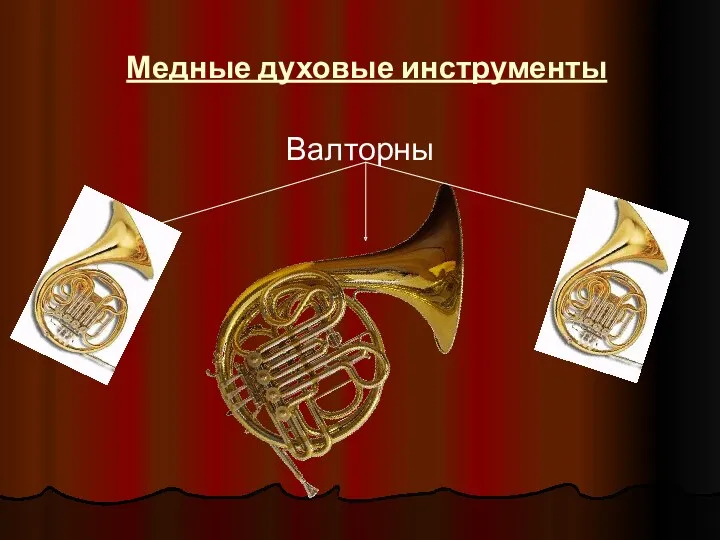 Медные духовые инструменты Валторны