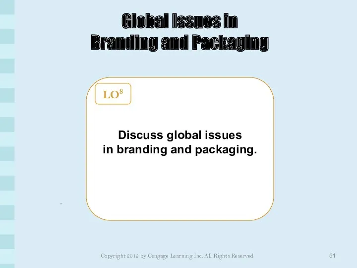 Global Issues in Branding and Packaging Discuss global issues in