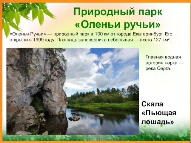 Природный парк «Оленьи ручьи» «Оленьи Ручьи» — природный парк в