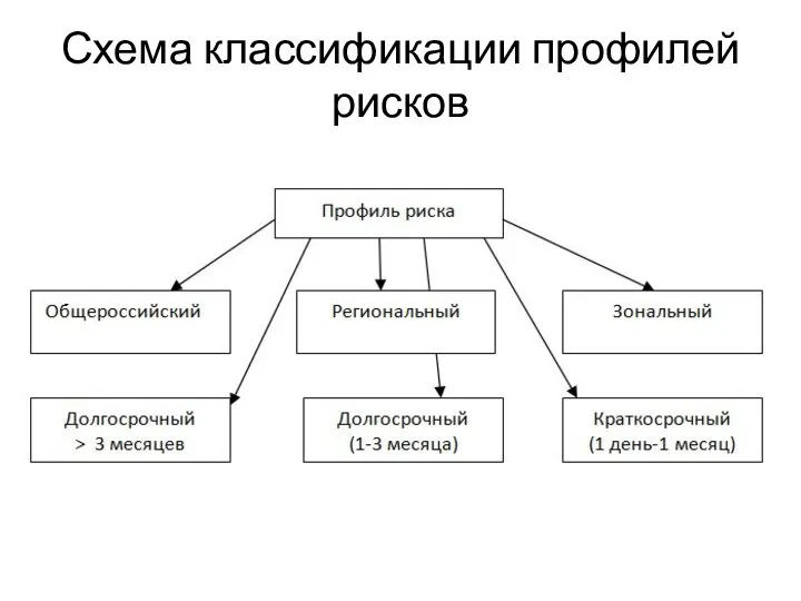 Схема классификации профилей рисков