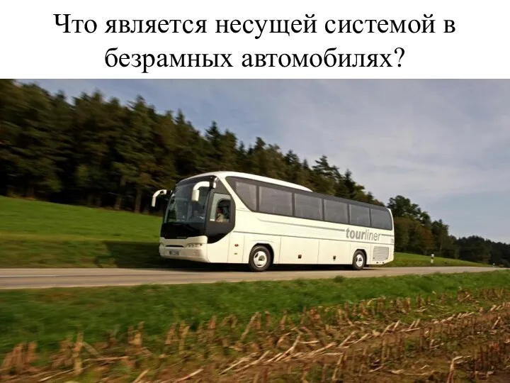 Что является несущей системой в безрамных автомобилях?