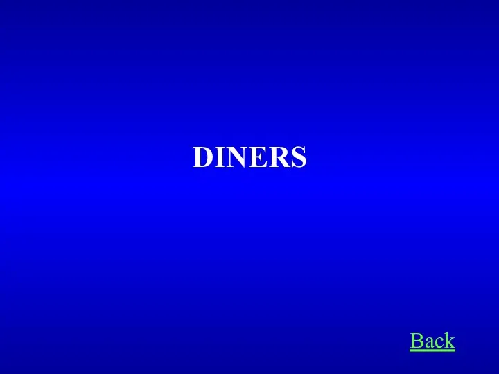 Back DINERS