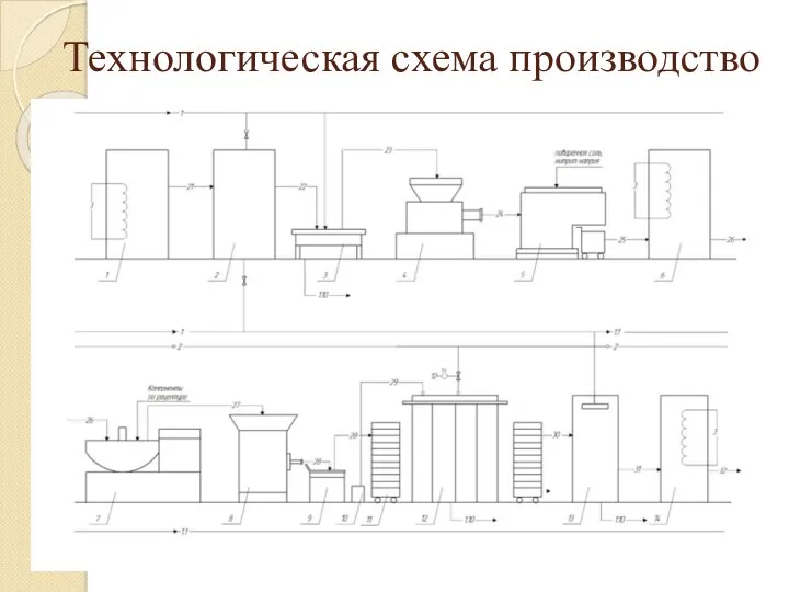 Технологическая схема производство