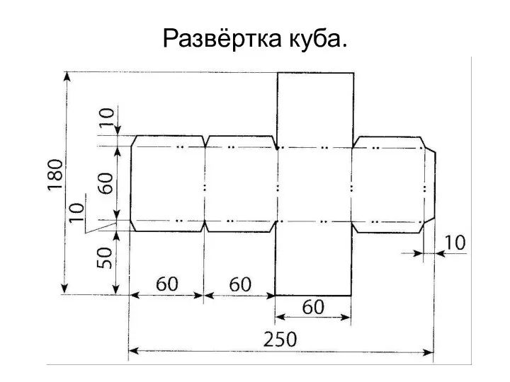 Развёртка куба.