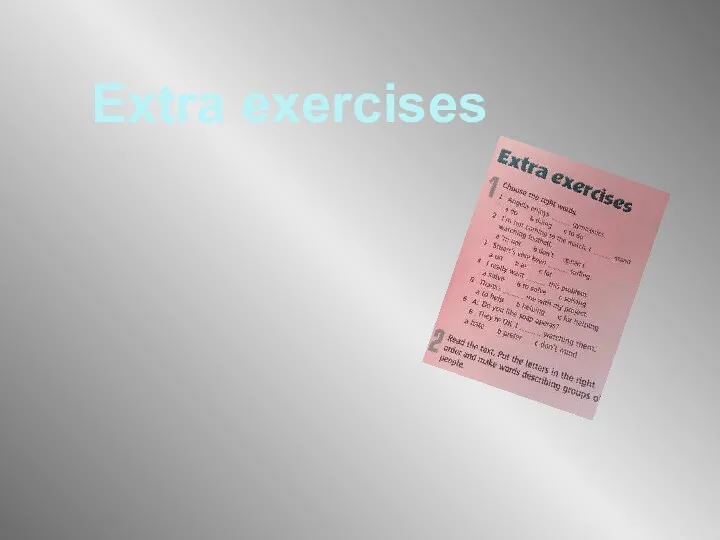 Extra exercises