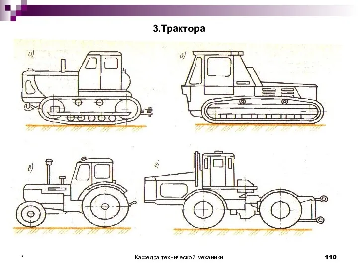 3.Трактора * Кафедра технической механики