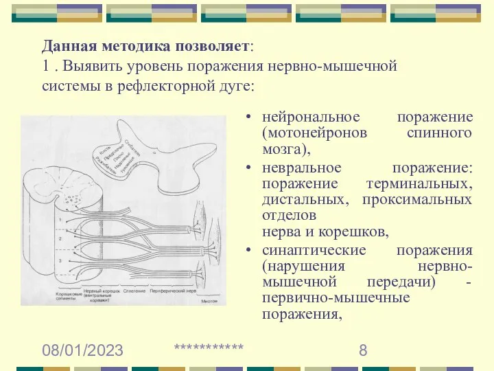 08/01/2023 *********** Данная методика позволяет: 1 . Выявить уровень поражения