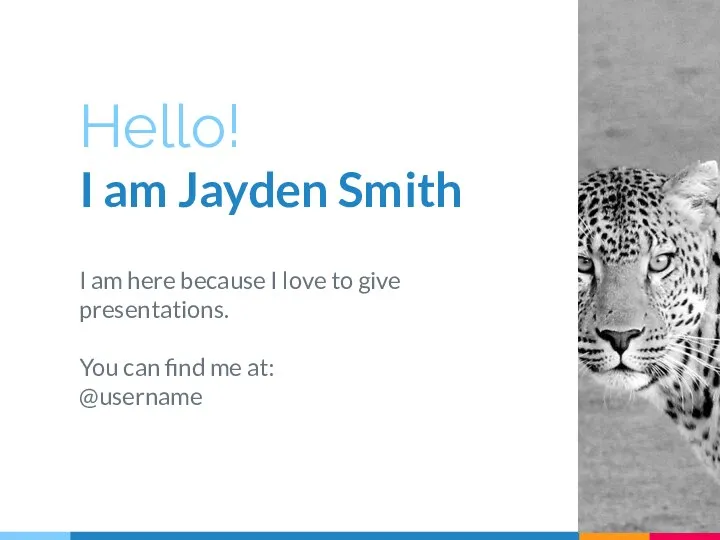 Hello! I am Jayden Smith I am here because I