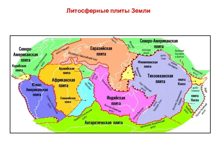 Литосферные плиты Земли