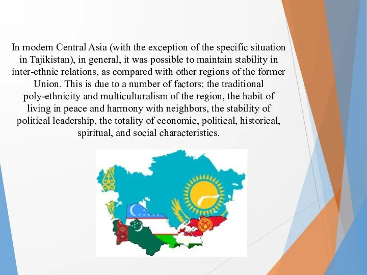 In modern Central Asia (with the exception of the specific