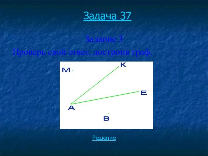 Задача 37 Задание 3 Проверь свой ответ, достроив граф. Решение