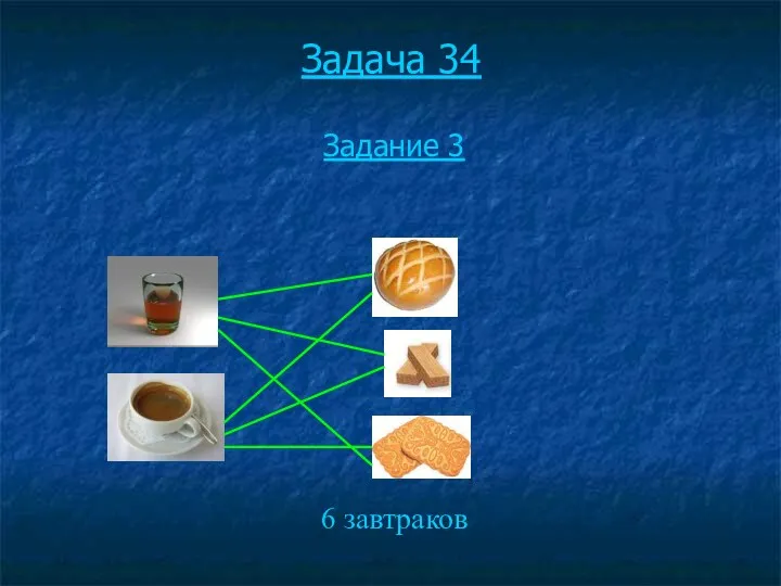 Задача 34 Задание 3 6 завтраков