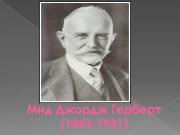 Мид Джордж Герберт (1863-1931)