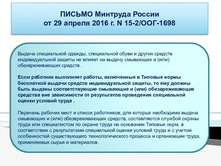 ПИСЬМО Минтруда России от 29 апреля 2016 г. N 15-2/ООГ-1698