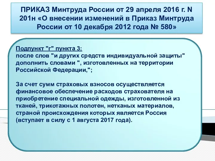 Подпункт "г" пункта 3: после слов "и других средств индивидуальной защиты" дополнить словами